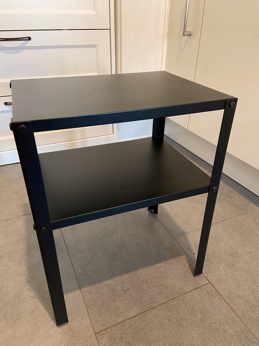 ✓ IKEA KNARREVIK Ablagetisch schwarz Industrielook Beistelltisch Nachttisch NEU✓