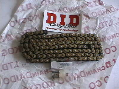 DID HECKKETTE 428 NZ 108 GLIEDER 428NZ-108 GOLD SCHWARZ + CLIPGLIED + AUFKLEBER