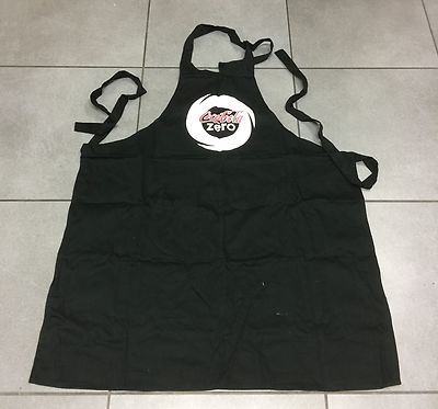 OFFICIAL BLACK COCA COLA ZERO STRAPPY BAR APRON NEW VERY RARE 