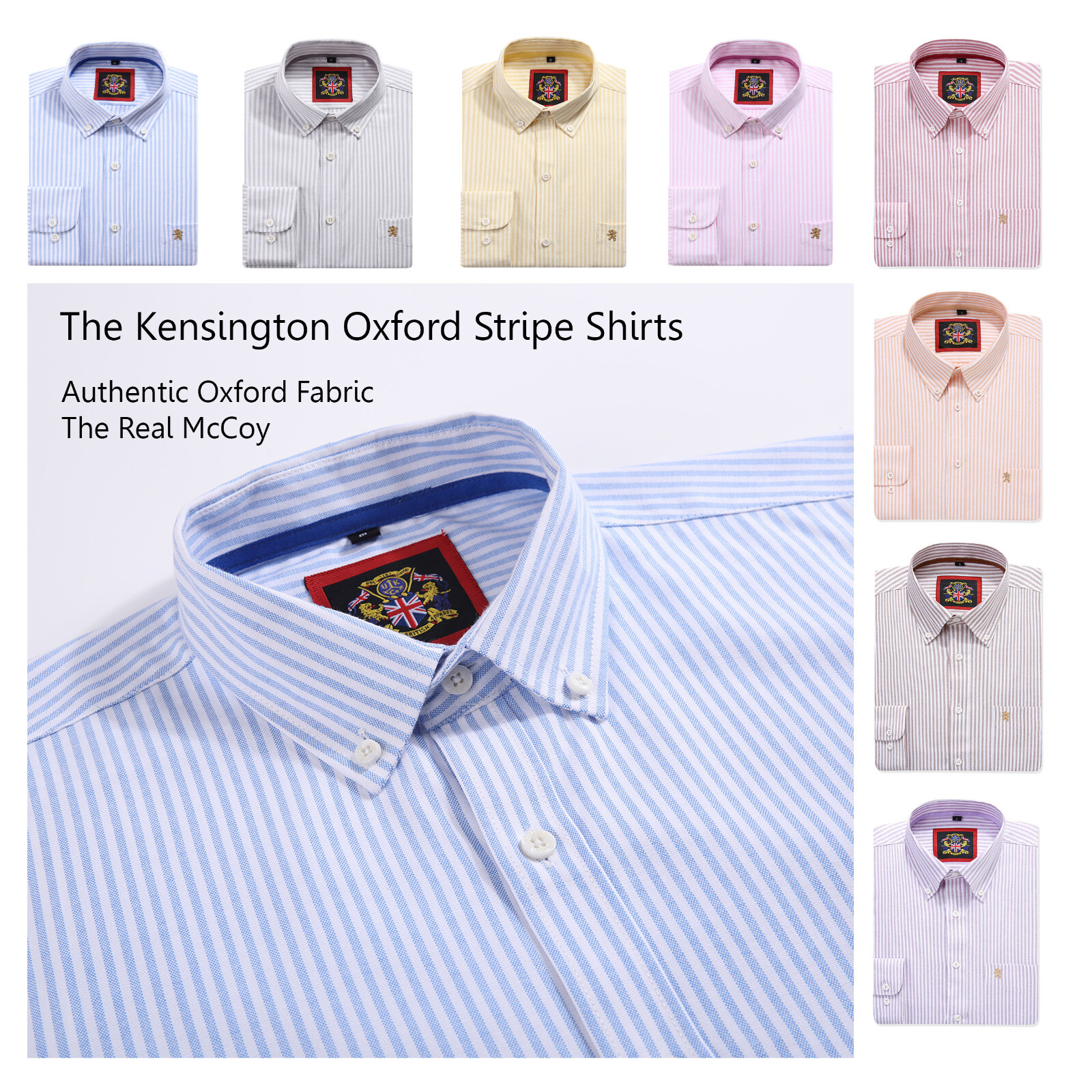 Camisa de manga larga para hombre, abotonada casual elegante a rayas