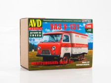 1536AVD UAZ U-131 experimental electric van, model kit