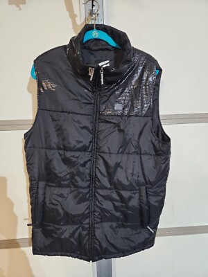Ecko Unlimited Men's Large Black Puffer Puffy Vest Jacket