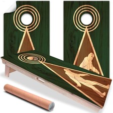 Legend Bigfoot Sasquatch Football Cornhole Board Wraps and Decals Vinyl Sticker