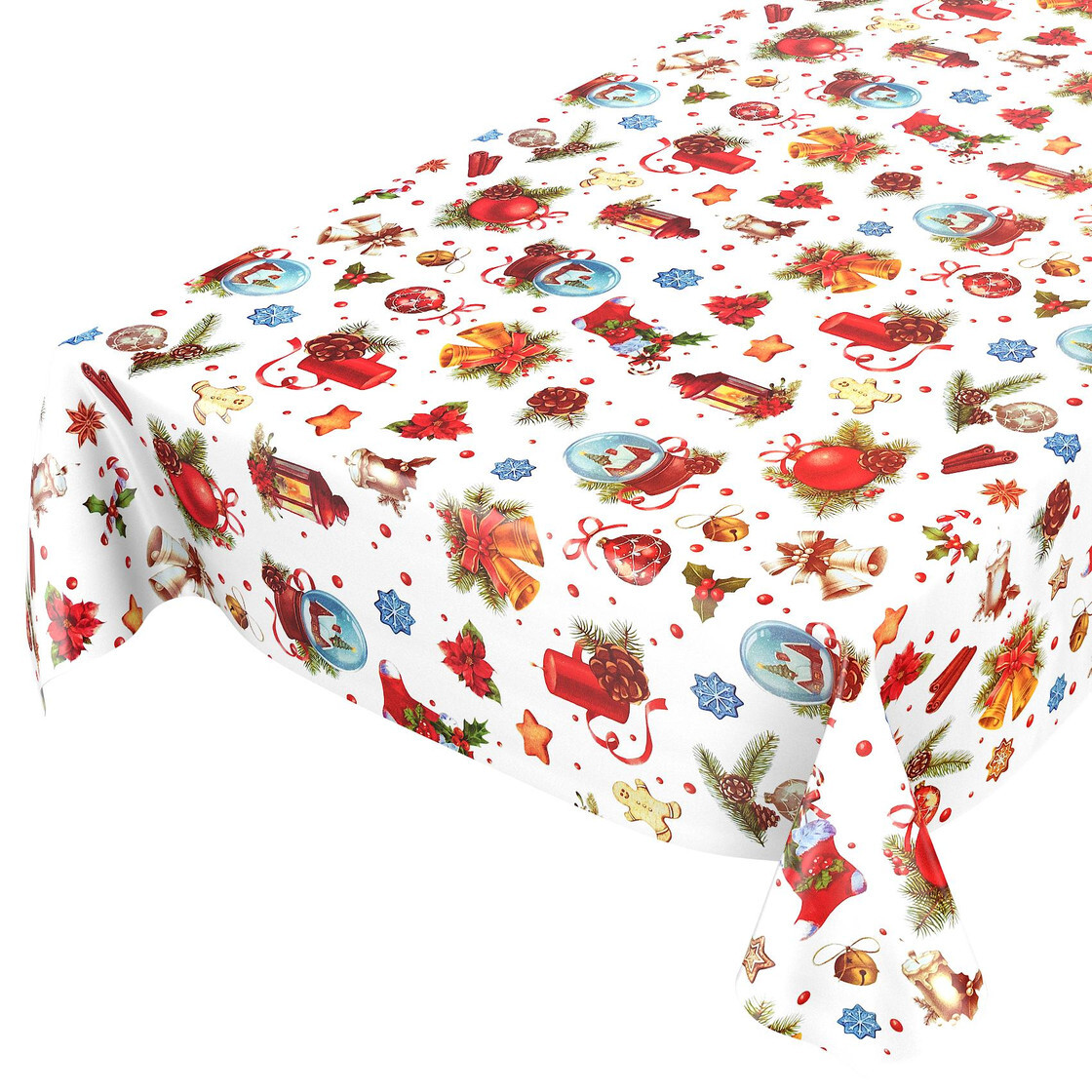 Weihnachtstischdecke Wachstuch abwaschbar Deko Neu Tischdecke