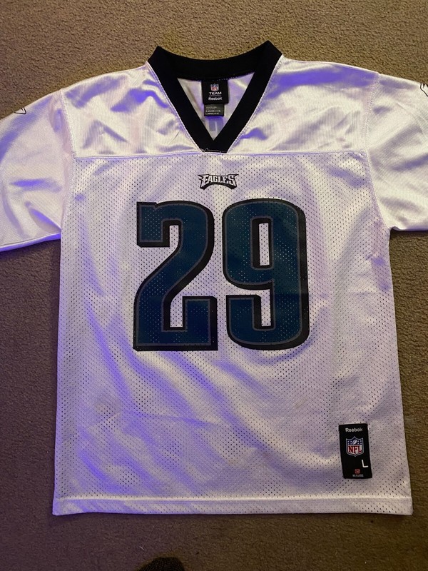 LeSean McCoy Jersey Youth Large White Reebok Philadelphia Eagles NFL Football
