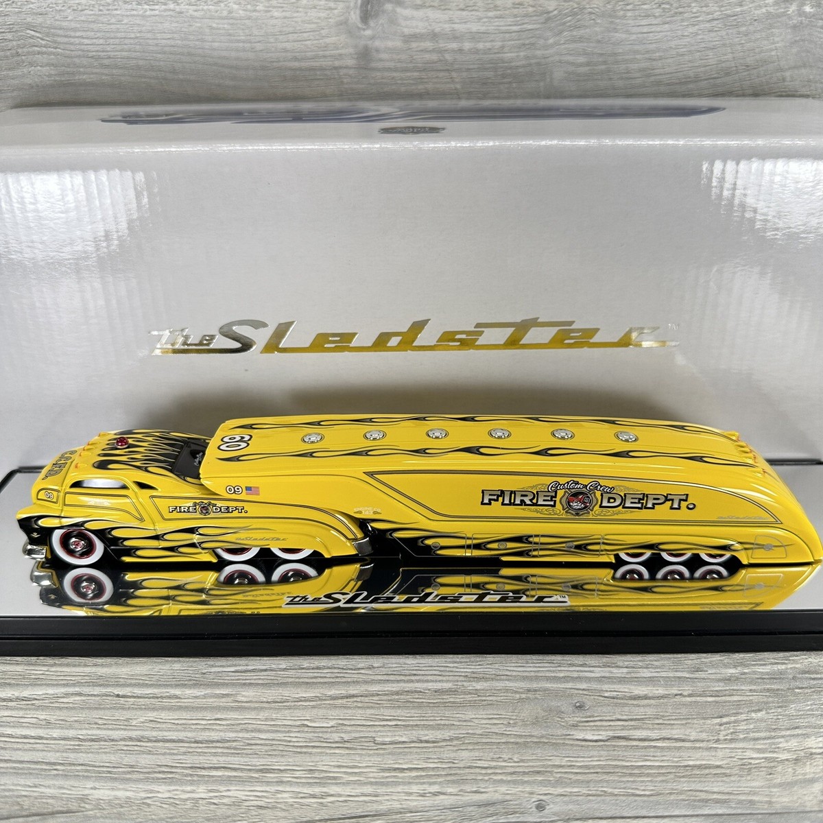 Custom Crew The Sledster Yellow Fire Dept Engine Co. 143 Big Lou