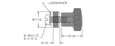 Staffall Inc. 01-1060-1-0210 GROUNDING BINDING POST - MOLDED HEAD