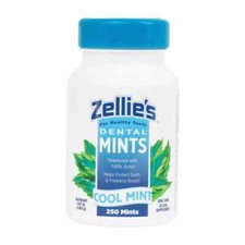 Zellie's  100 Xylitol Sugar Free Cool Mint Breath Mints  Non-GMO, Low-Calo...