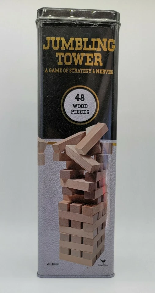 NEW Tumbling Jumbling Towers Wood Block Game - Image 2 of 3