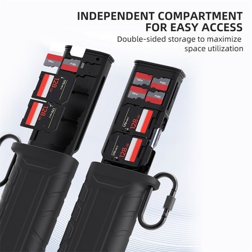 Memory Card Protector Case with USB 3.1 Type C, Fast Speed Reading - Zdjęcie 3 z 8
