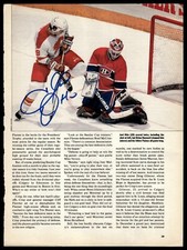 Joel Otto Autographed 8x11 Magazine Article Photo B Calgary Flames