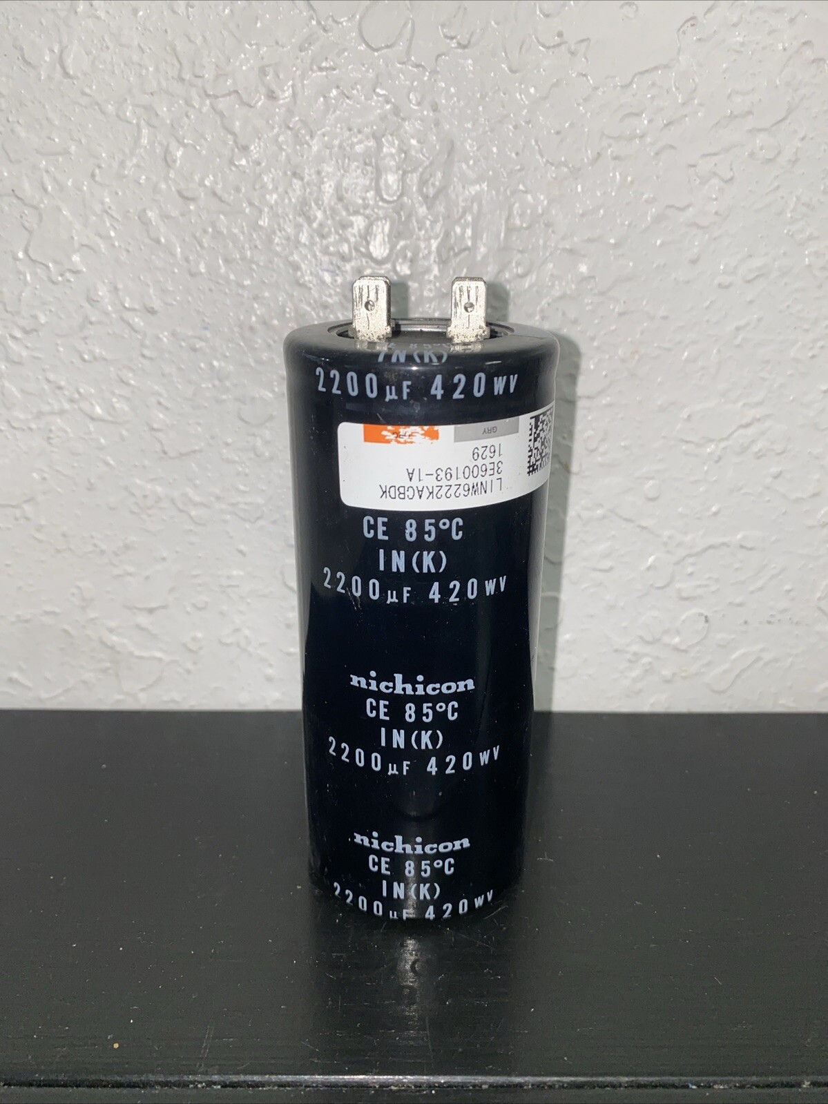 Single Nichicon 2200uF 200V LS Series Capacitor - 35x45mm Snap-In, Made In Japan