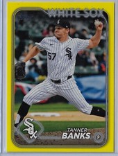 2024 Topps Update Series - Yellow #US129 Tanner Banks Chicago White Sox