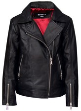 Kids Jackets Girls Designer's 100 Leather Jacket Zip Up Biker Coats 1-13Years 