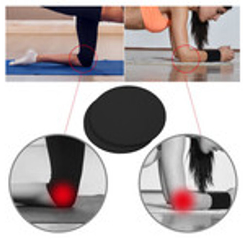 2er Set Yoga Blöcke & Kniekissen; Yogagurt - Schwarz - Bild 9 von 14