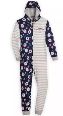 NWT 2XL Disney Star Wars Snowglobe Hooded Romper One Piece Pjs Christmas Holiday