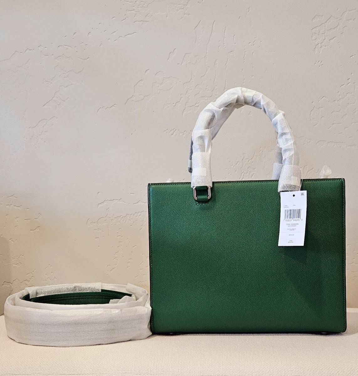 バッグ COACH SIGNATURE TOTE BAG VINTAGE GREEN Coach Tote With Signature Canvas - Green ( Origin $495 ) | eBay
