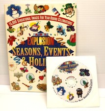 Art Explosion Seasons, Events  Holidays, 15,000 digital graphics with CD