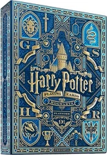 Harry Potter Blue Premium Playing Cards, Poker Size Standard Index by Theory11