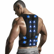 Waist Support Corrector Brace Men/Women Posture Back Lumbar Shoulder Belt Girdle
