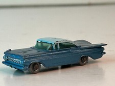 Matchbox Gray Wheel No. 57, 1959 Chevrolet Impala, Black Base, Silver Wheels