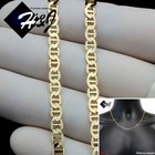 20"MEN WOMEN 18K Gold Filled 4mm Gold Puffed Mariner Link Chain Necklace*GFN2