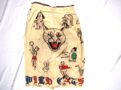 1961 Kokomo High School Senior Corduroy Skirt --  NEW PRICE! LAST CHANCE!