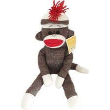 NWT Circo Sock Monkey 20" Plush Stuffed Animal Toy Brown