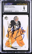 Marc-Andre Fleury Cards, Rookie Cards and Autographed Memorabilia Guide 72