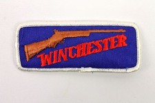 NOS New WINCHESTER Rifle Blue  Red Stitched Applique Patch