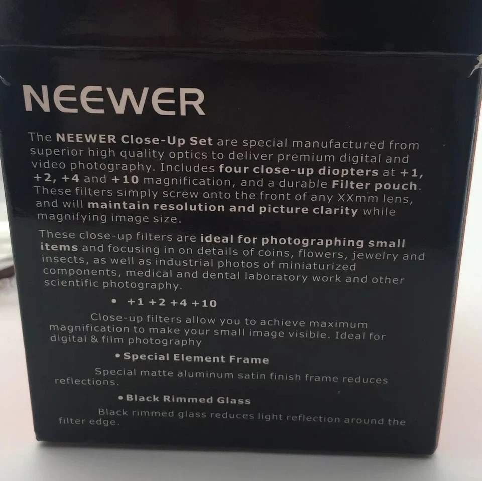 Neewer Professional Photography High Definition Close Up Filter Set 55mm Screw - Image 4 of 4