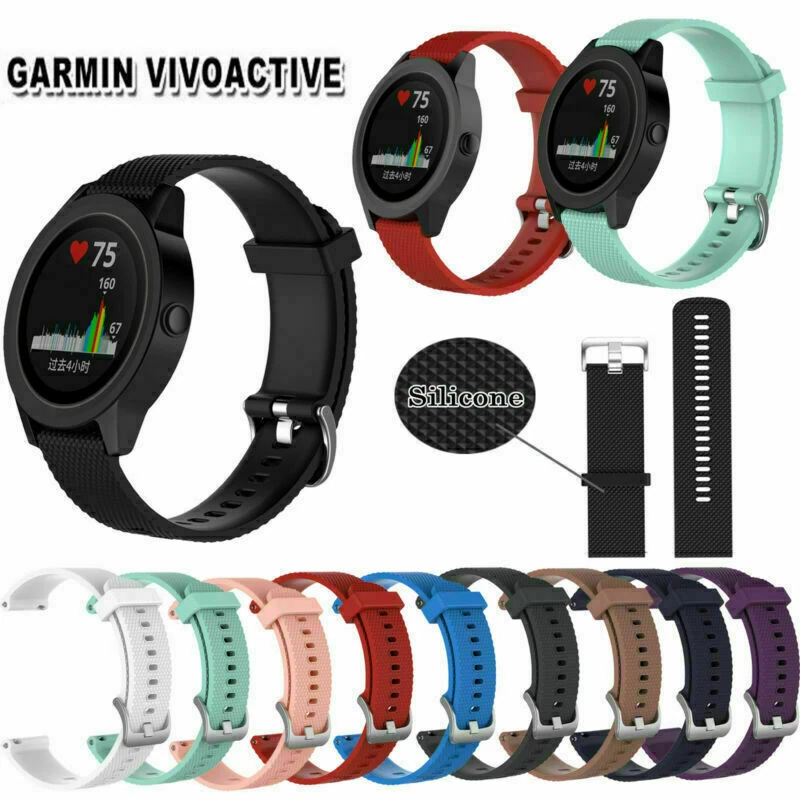 Bracelet en silicone Garmin pour Vívoactive 3, Music, HR S/M