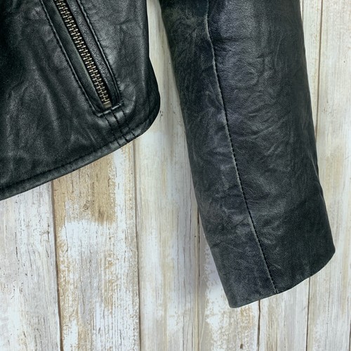 Chaleco Chaqueta Convertible WALTER BAKER Negro Moto Cuero Asimétrico S USADO - Imagen 10 de 10