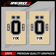 OHLINS UPPER FORK DECALS 85CC SX85 TC85 CR85 CRF150 RM85 YZ85 CLEAR TTX BLACK