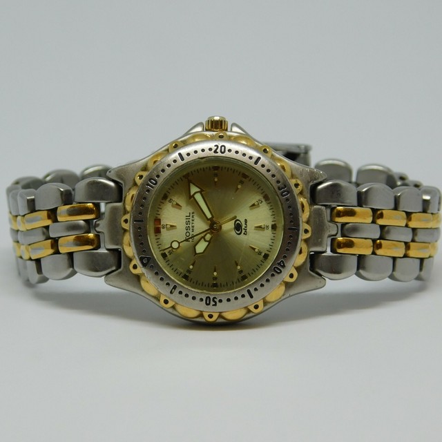 AM3118 Two Tone Silver Gold Dial 50m 