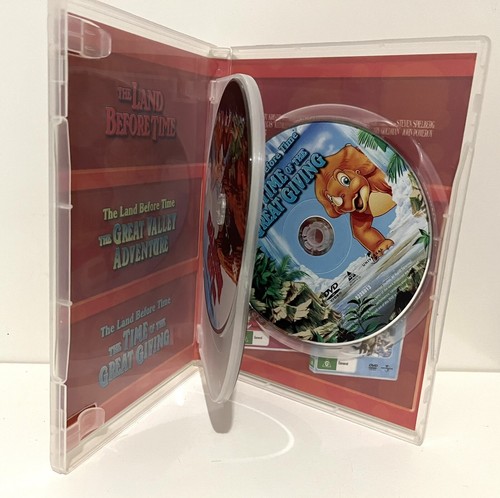 The Land Before Time Parts 1-3 Kids Family Dinosaur DVD Movie Free Post R4 PAL - Picture 3 of 3
