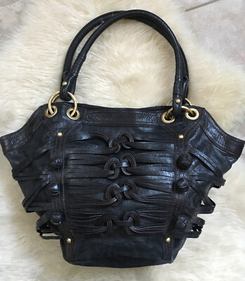 Steve Madden Black Bandana Purse Steve Madden Black Leather Tote