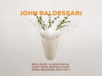John Baldessari: Brick Bldg, Lg Windows W/Xlent Views, Partially Furnished,