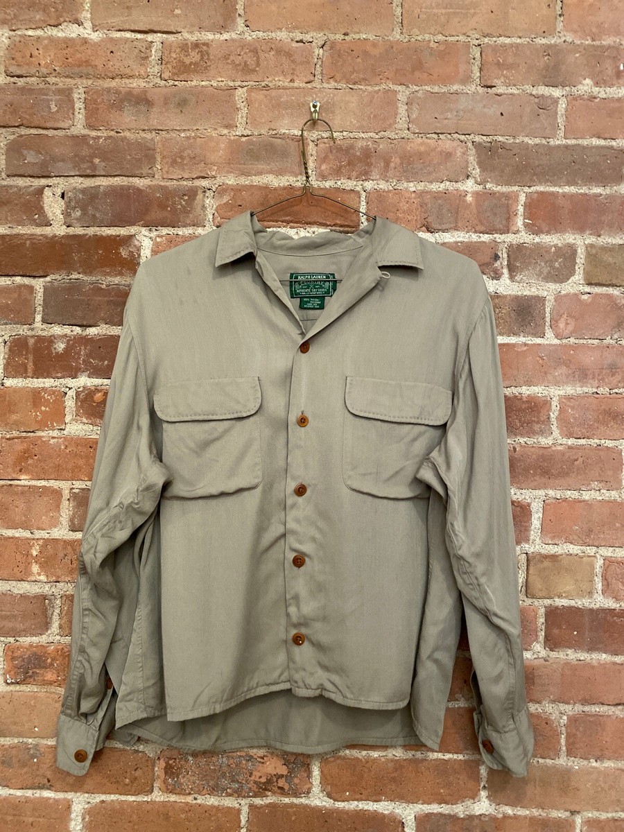 POLO COUNTRY ヴィンテージRalphLauren COVER ALL Vintage Polo Country Ralph Lauren Shirt Men's Medium Green