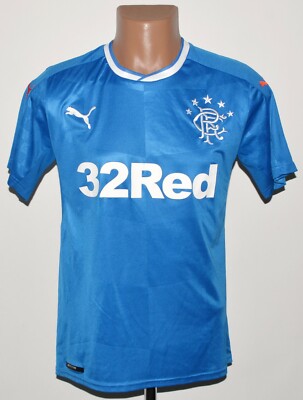 RANGERS SCOTLAND 2016/2018 HOME FOOTBALL SHIRT PUMA SIZE S ADULT