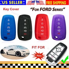 Silicone 5 Entry Case Fob Cover Protect for Ford Holder Explorer Edge Smart Key