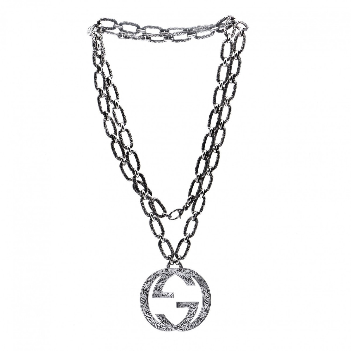 Gucci Necklace for Men and Women, Interlocking G Arabesque Gucci