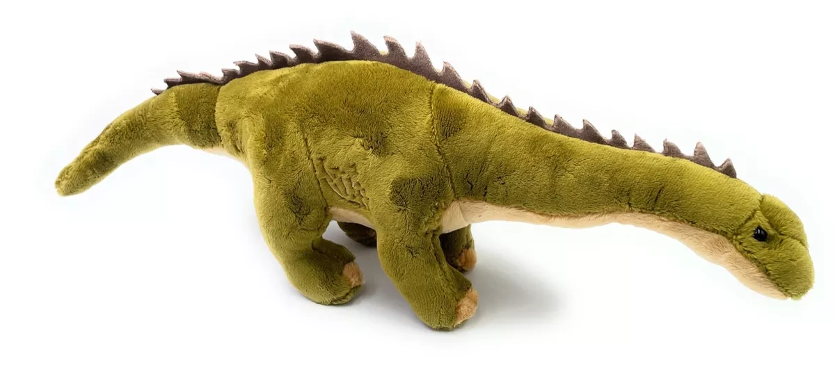 Diplodocus Dino Dinosaur Plush Stuffed Animal Fabric Animal 21 5 16in Green