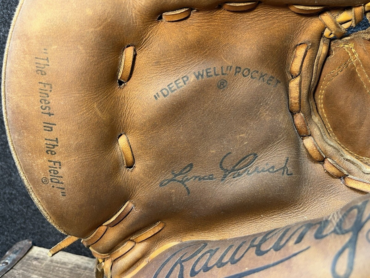 Vtg 1980s 90s Lance Parrish Rawlings RCM 30 Baseball Catchers Mitt