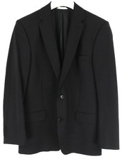 DRYKORN Mens Blazer EU 50 Single-Breasted Wool Blend Notched Lapel Black