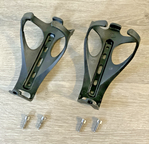 BONTRAGER WATER BOTTLE CAGES (2) BLACK NYLON 100 GRAMS HARDWARE INCLUDED