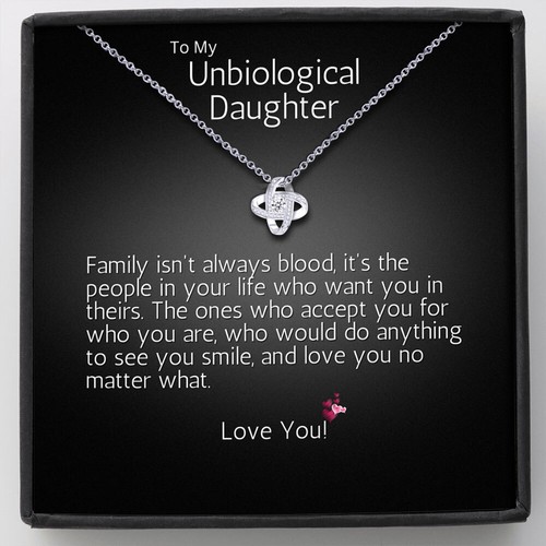 To My Unbiological Daughter, Stepdaughter - Birthday, Graduation - Love Knot - Picture 2 of 26