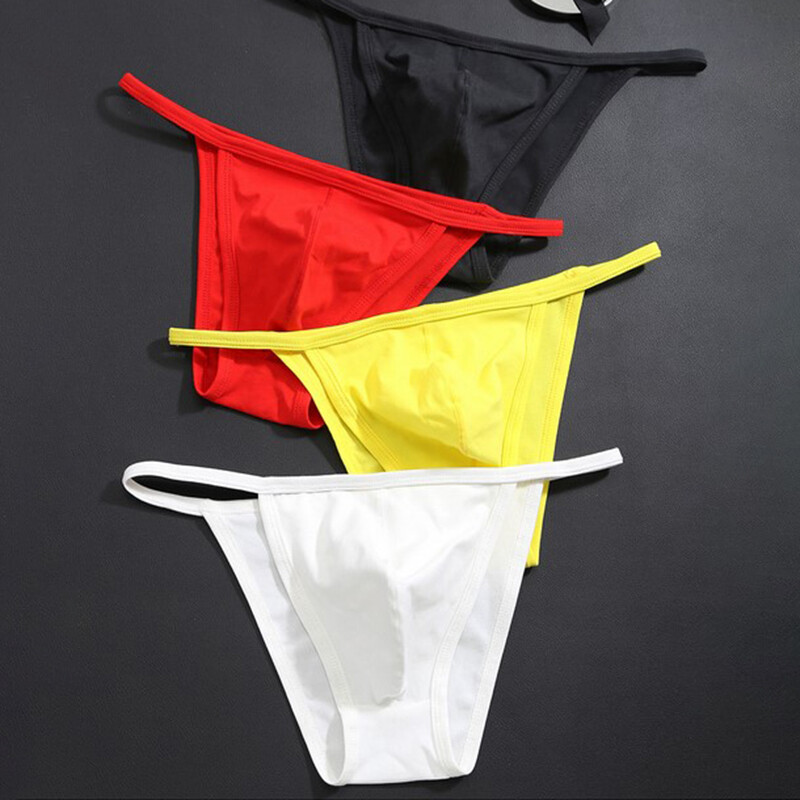 Bragas de hombre Low Rise Sexy Bikini Tanga Bolso Tanga Tanga Tanga Ropa Interior Bragas