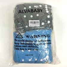 ALVABABY Baby Cloth Diapers 6 Pack NEW One-Size Adjustable Washable Pocket Style