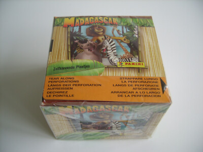 Panini Madagascar 1, Display mit 50 vollen Tüten, toprar von 2005 !!!